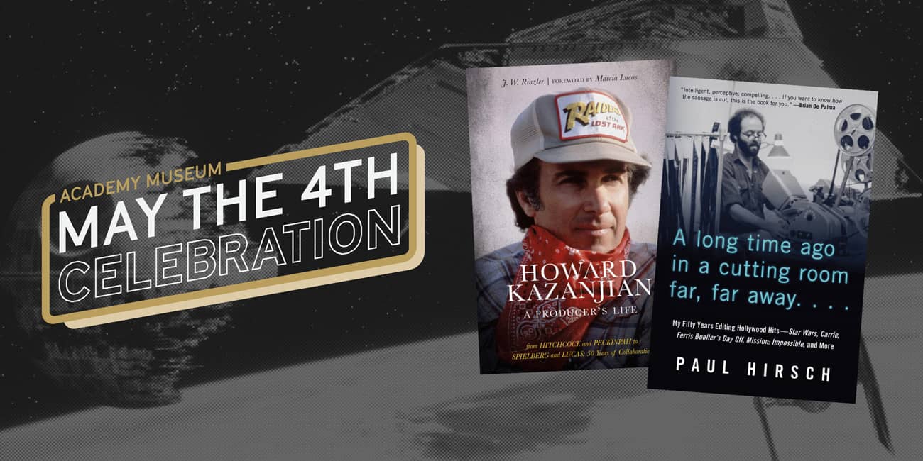 Image of Book signing with film editor Paul Hirsch and producer Howard Kazanjian.