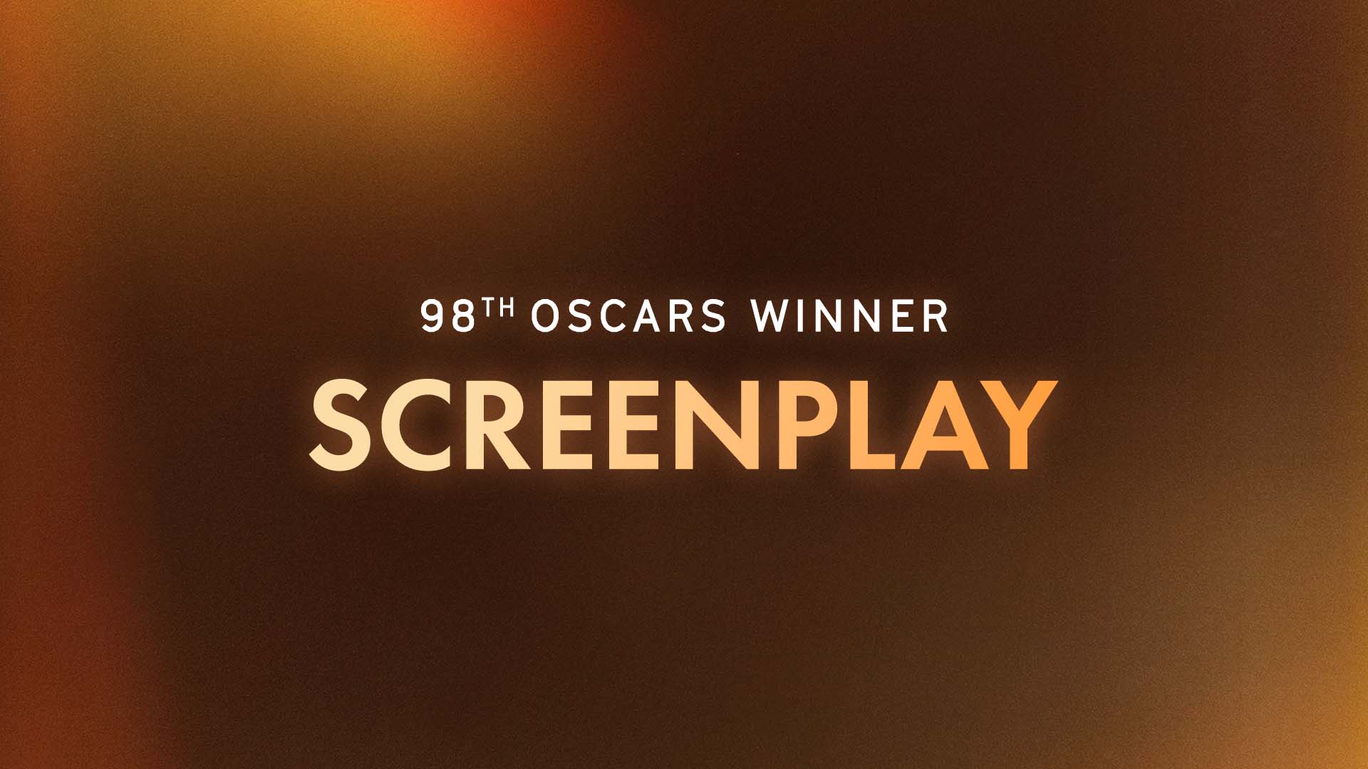 98th Oscars Screenplay Winner