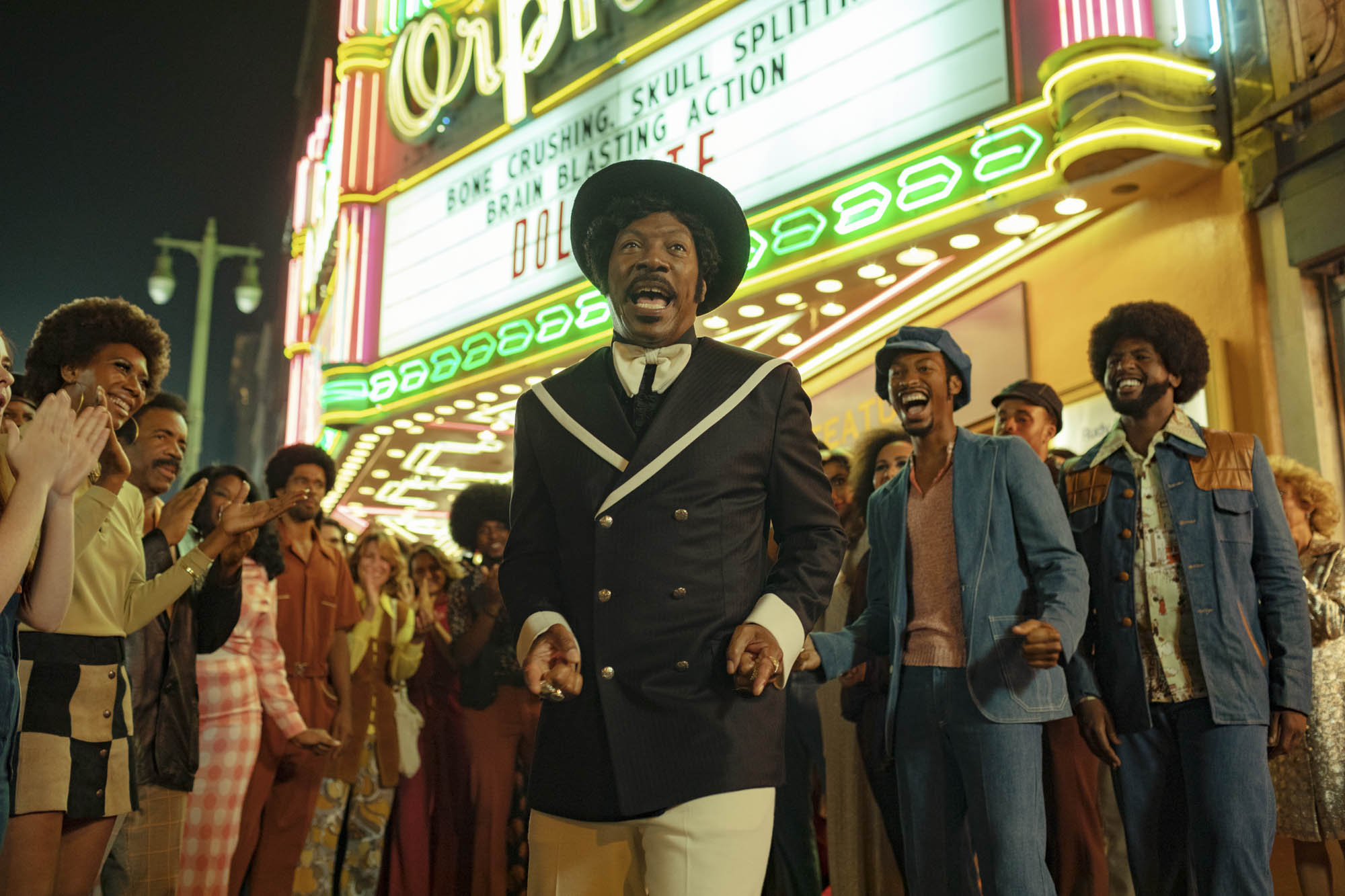Eddie Murphey as Dolemite in <i>Dolemite is My Name</i> (2019), courtesy of François Duhamel/NETFLIX.