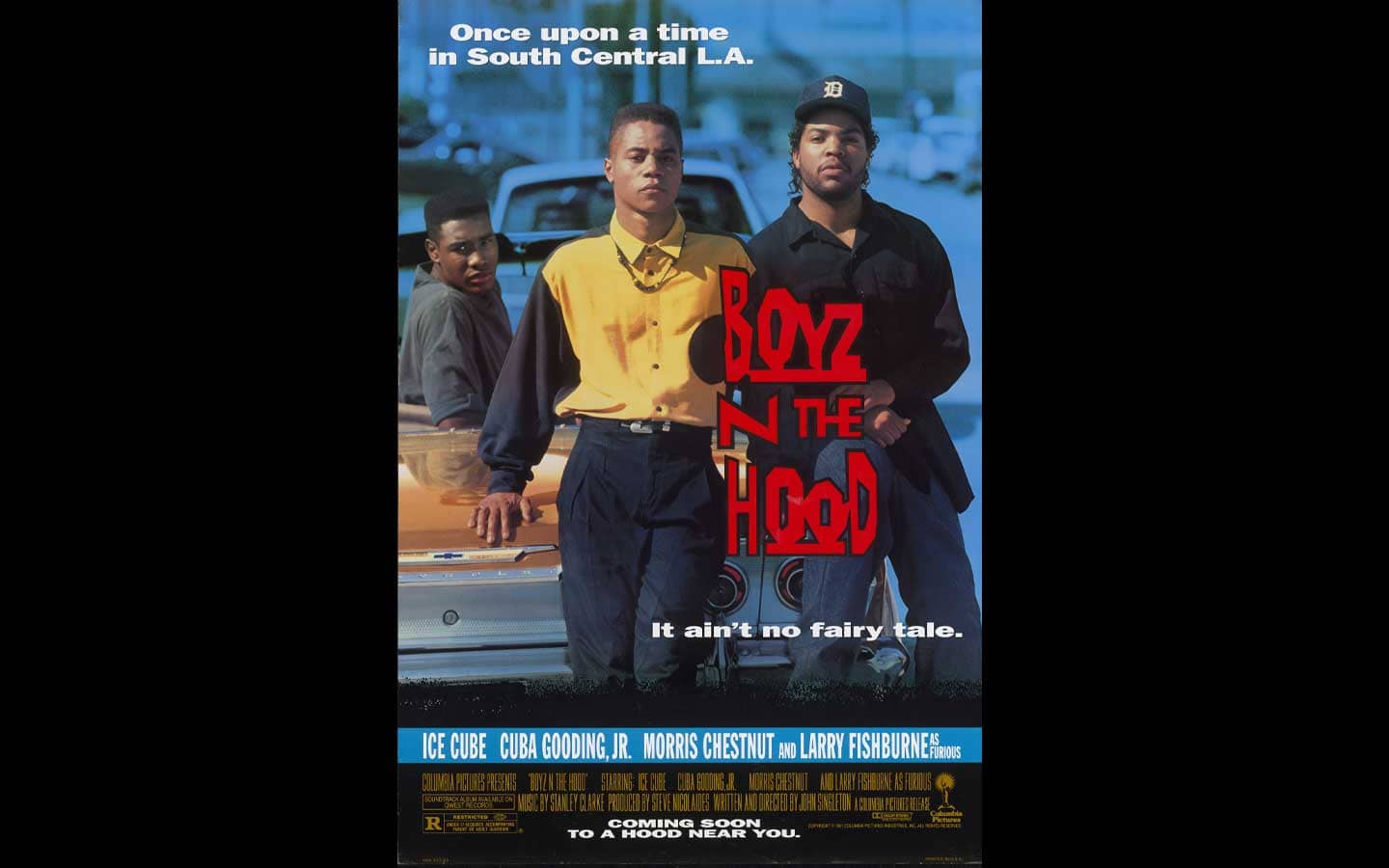 John Singleton on set with “young Doughboy” (Baha Jackson), Sony Pictures